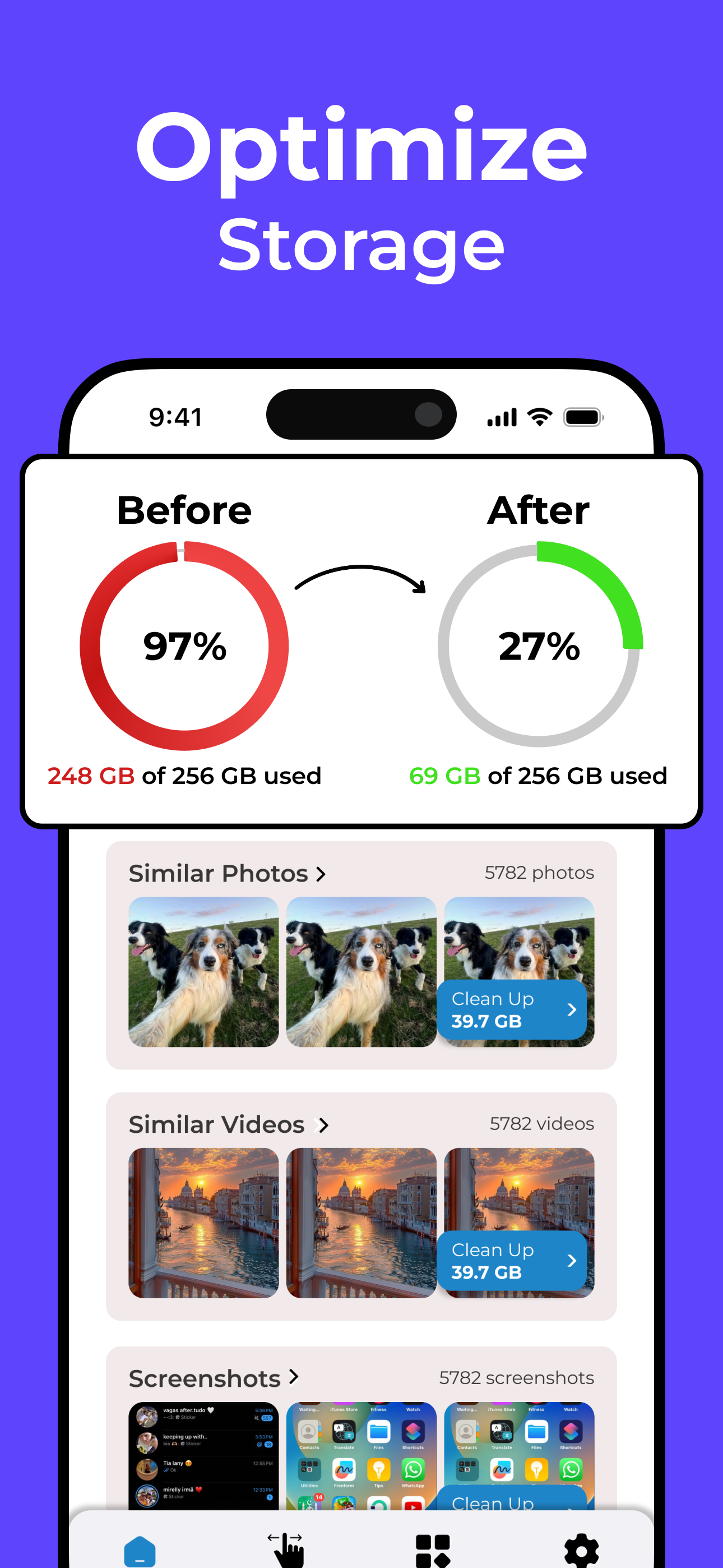 Cleaner Suite Storage Optimization